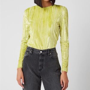 Stine goya maya top in wave lime size xs NWT